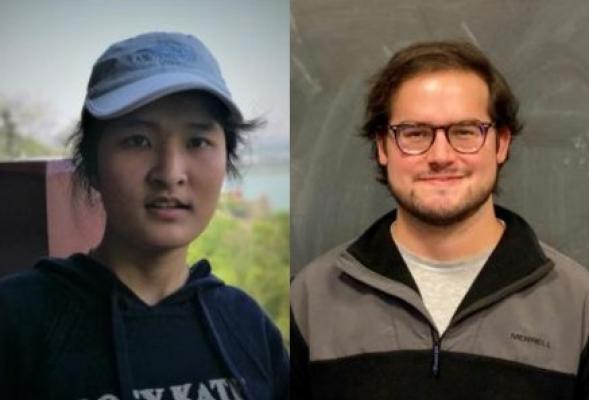Awardees Jiayu and Sergio
